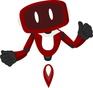 Apolinho, o mascote da Apolum, acenando
